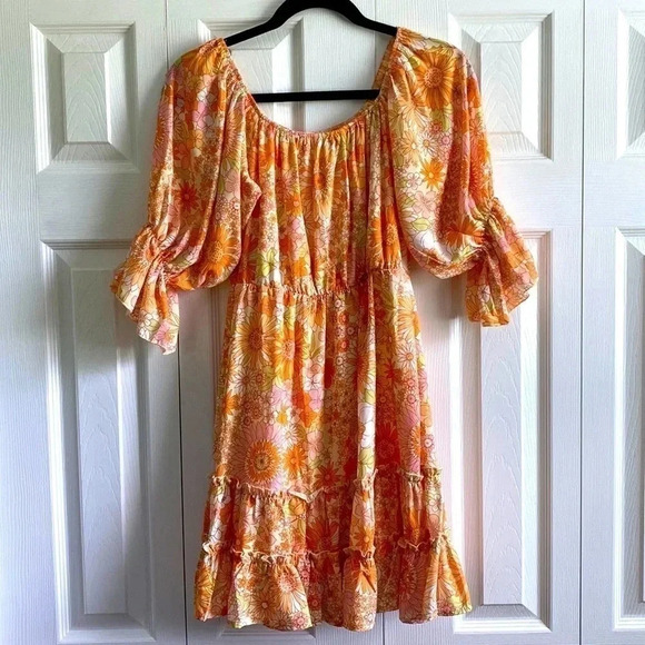 Peach Love California Baby Doll Dress size S - Picture 3 of 5